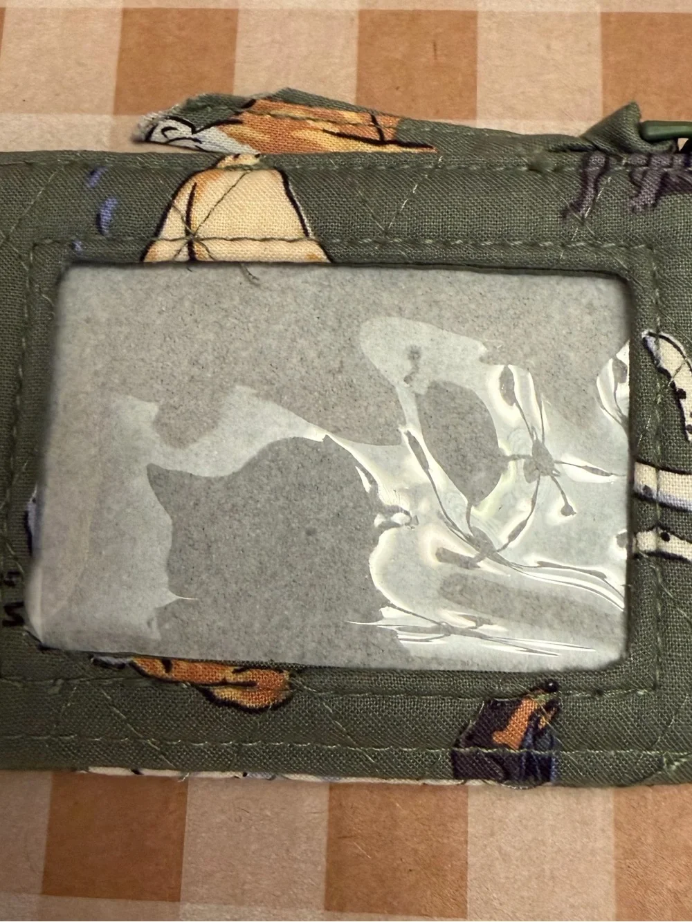 Vera Bradley Zip ID Case In Dog Park Pattern New With Tag